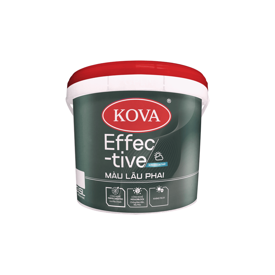 Sơn ngoại thất KOVA Effective Màu lâu phai