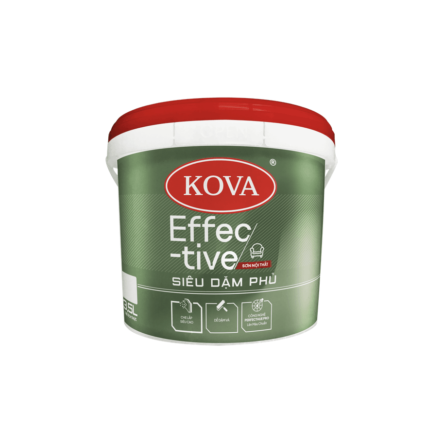 Sơn nội thất KOVA Effective Siêu dặm phủ