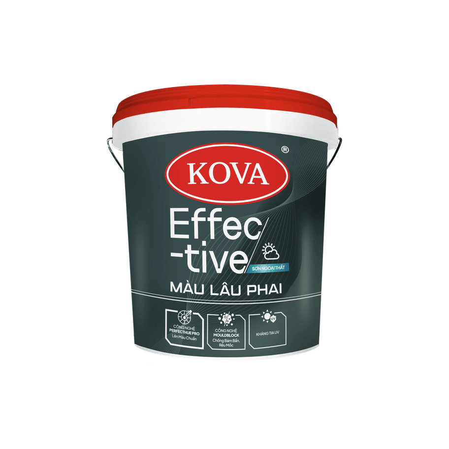 Sơn ngoại thất KOVA Effective Màu lâu phai