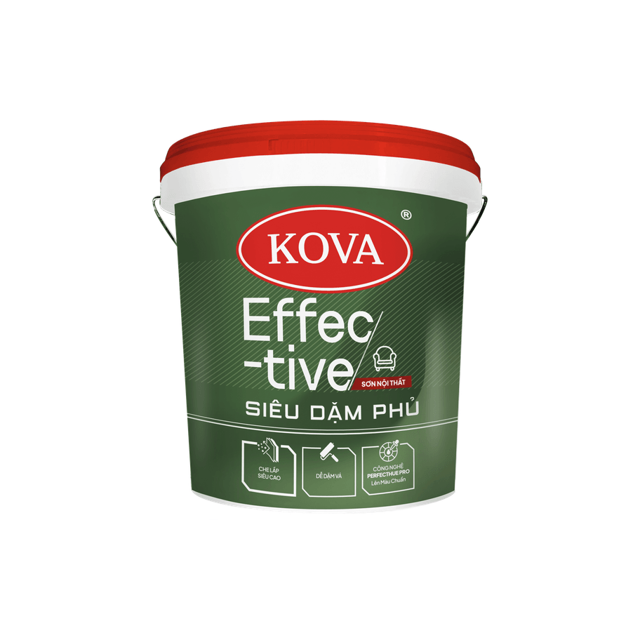 Sơn nội thất KOVA Effective Siêu dặm phủ