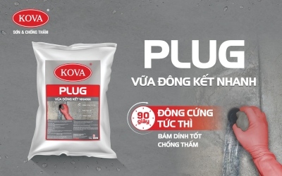 RA MẮT SẢN PHẨM VỮA ĐÔNG KẾT NHANH KOVA PLUG​