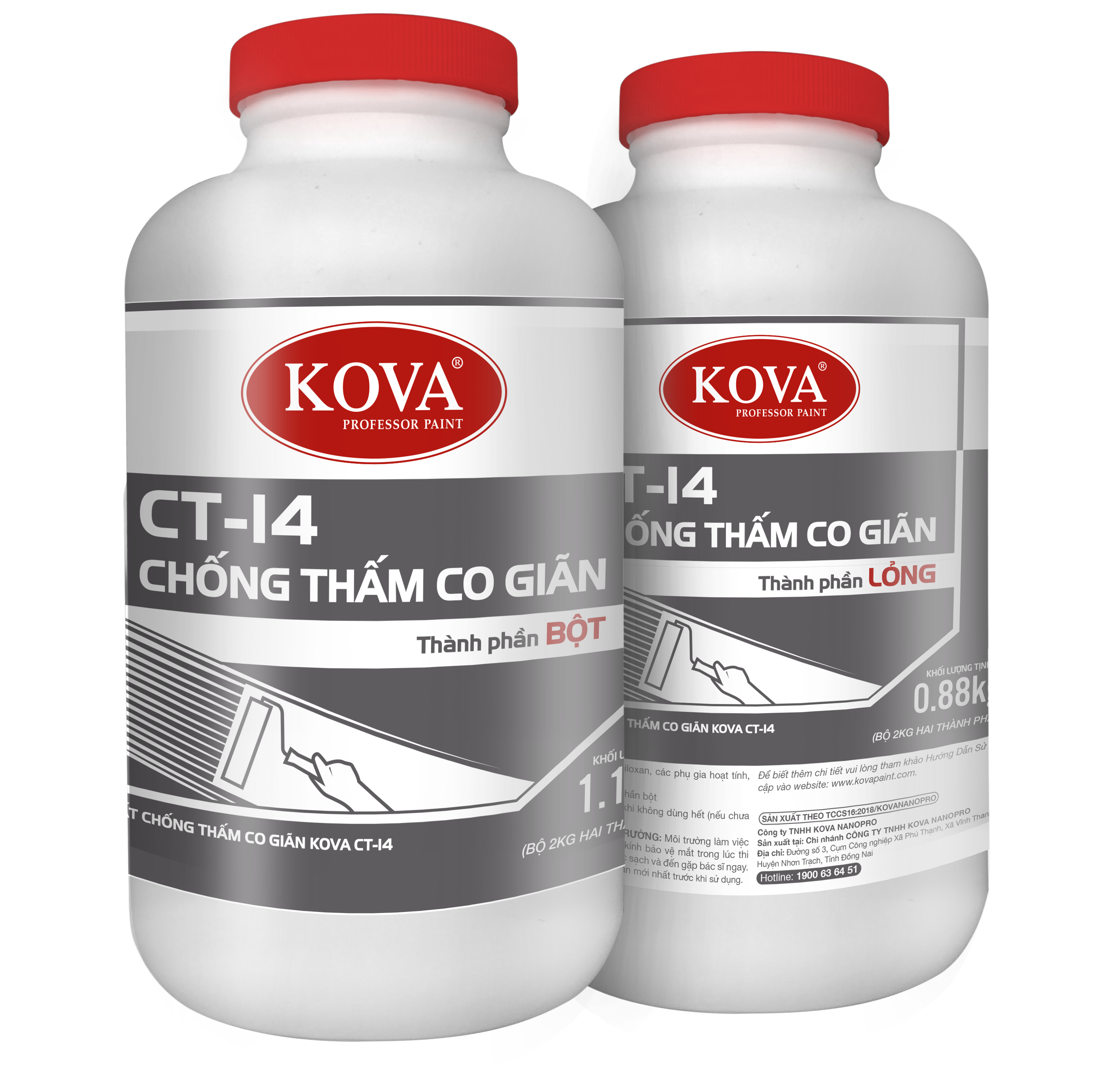 KOVA CT-14: Sơn nước Kova CT-14 được ưa chuộng bởi sự bền bỉ và độ phủ cao. Nếu bạn đang muốn tìm hiểu về những mảng sơn nước phù hợp với nhà cửa của mình, hãy xem hình ảnh liên quan tới sản phẩm KOVA CT-14.