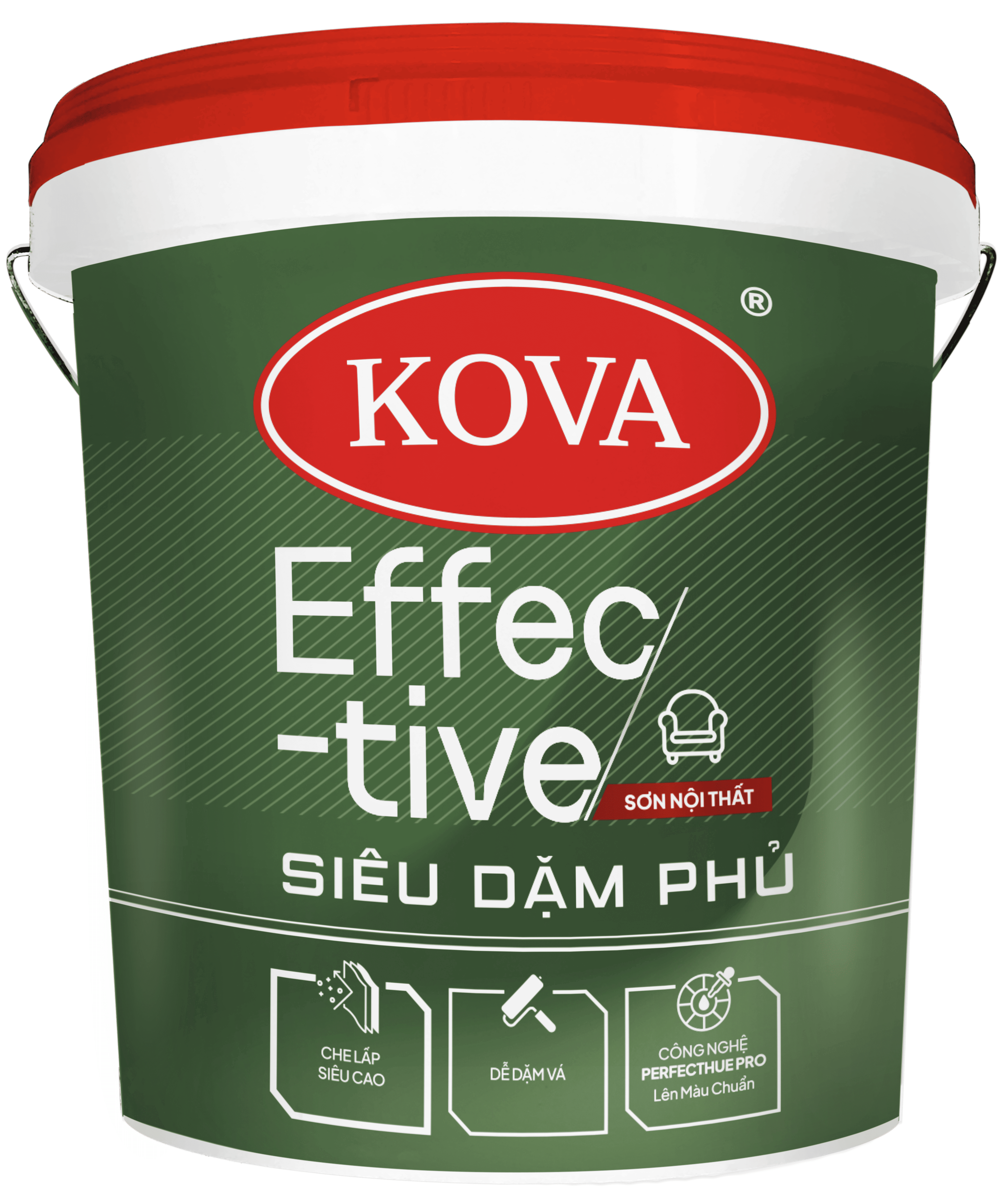 Sơn Nội Thất KOVA Effective Siêu Dặm Phủ